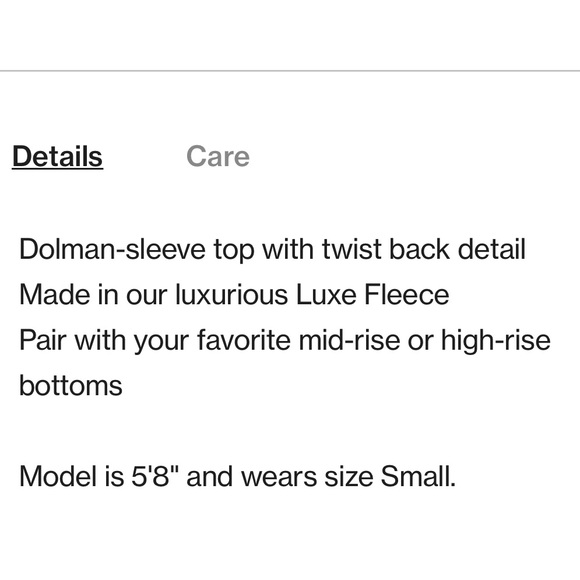 Like New Amour Vert Makenna Luxe Fleece Top - Picture 4 of 12